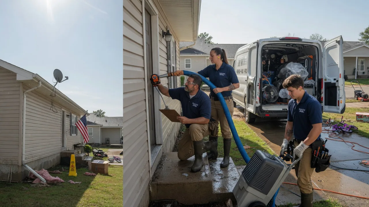Ceiling Water Damage Restoration in Helmsburg, IN near me